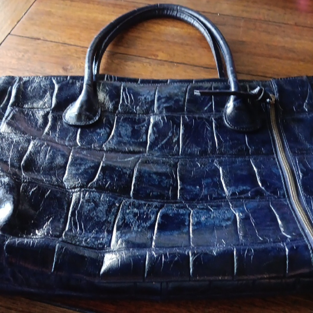 Kate Landry Chic Leopard Print Lined Handbag